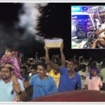 திருச்சியில் நடந்த புத்தாண்டு கொண்டாட்டம் – கேக் வெட்டி கொண்டாடிய பொதுமக்கள்:-