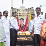 மேஜர் சரவணனின் 26வது ஆண்டு நினைவுதினம் – திருச்சியில் உள்ள அவரது நினைவிடத்தில் கலெக்டர் மேயர் மற்றும் பொதுமக்கள் மலர்வளையம் வைத்து மரியாதை:-