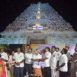 சமயபுரம் மாரியம்மன் கோவிலில் 2 கோடி ரூபாய் மதிப்பீட்டில் ஒளிருூட்டப் படும் லைட்டுகளை இந்து அறநிலைத் துறை அமைச்சர் சேகர்பாபு தொடங்கி வைத்தார்:-