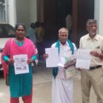 திருச்சி 23 வார்டு காந்திபுரம் பகுதியில் உள்ள சாக்கடையை சீர் செய்து தரக்கோரி மக்கள் கலை இலக்கியக் கழகத்தின் சார்பில் மேயரிடம் மனு அளித்தனர்:-