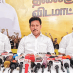 திமுக அமைச்சர்கள் மீது தவெக தலைவர் விஜய்  வைத்த விமர்சனத்திற்கு தக்க பதிலடி கொடுத்த அமைச்சர் அன்பில் மகேஷ்:-