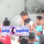 ஸ்ரீரங்கம் கோவிலில் சாமி தரிசனம் செய்ய வந்த ஜனாதிபதி திரெளபதி முர்மு அவர்களை அமைச்சர் அன்பில் மகேஷ் வரவேற்றார்:-