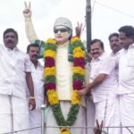 அதிமுக 54 ஆம் ஆண்டு தொடக்க விழா – எம்ஜிஆர் சிலைக்கு மாவட்ட செயலாளர் பரஞ்சோதி மாலை அணிவித்து மரியாதை செலுத்தினார்:-