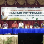 திருச்சி பிஷப் ஹீபர் கல்லூரியில் உயிர் தகவலியல் துறை சார்பில் மரபுசார் நெல் வகைகள் மற்றும் தானியங்கள் கருத்தரங்கு மற்றும் கண்காட்சி இன்று நடைபெற்றது:-