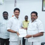 திருச்சி திருவெறும்பூர் சட்டமன்றத் தொகுதியில் கால்நடை மருத்துவமனை அமைத்து தரக்கோரி அமைச்சர் ராதா கிருஷ்ணனிடம் அமைச்சர் அன்பில் மகேஸ் வலியுறுத்தல்:-