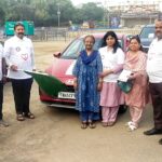 ரோட்டரி 3000 சார்பாக மார்பக புற்றுநோய் குறித்த விழிப்புணர்வு கார் பேரணி திருச்சியில் இன்று நடைபெற்றது:-