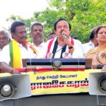 திருச்சி மேற்கு தொகுதி பொதுமக்களிடம் வாக்கு சேகரித்த அமமுக வேட்பாளர் ராஜசேகரன்:-