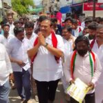 திருச்சி கிழக்கு தொகுதியில் வீதி வீதியாக சென்று உதயசூரியன் சின்னத்தில் வாக்கு சேகரித்த திமுக வேட்பாளர் இனிகோ இருதயராஜ்:-