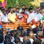 மண்ணச்சநல்லூர் தொகுதி திமுக வேட்பாளர் கதிரவன் உதயசூரியன் சின்னத்தில் வாக்கு சேகரித்தார்:-